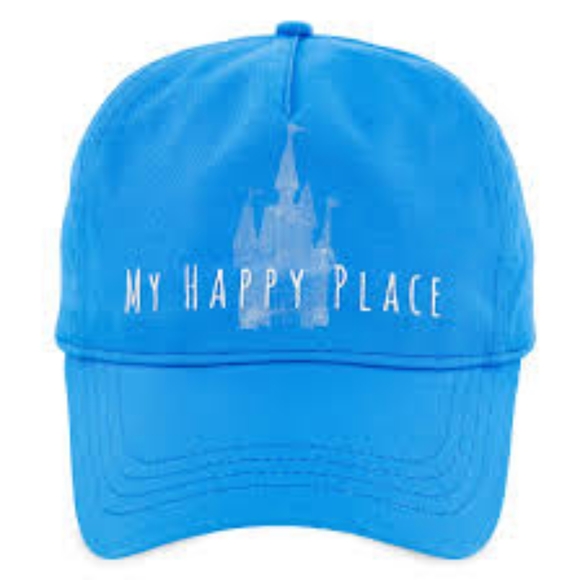 Disney Accessories - SOLD Disney Parks My Happy Place Blue Dad Cap Hat